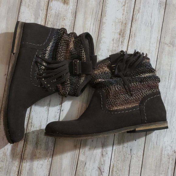 THE SAK SLOUCHY KNITTED FRINGE BOOT SZ 6 - Picture 6 of 11